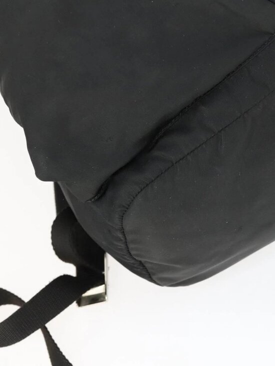 PRADA Backpack Nylon Black Silver main image 7